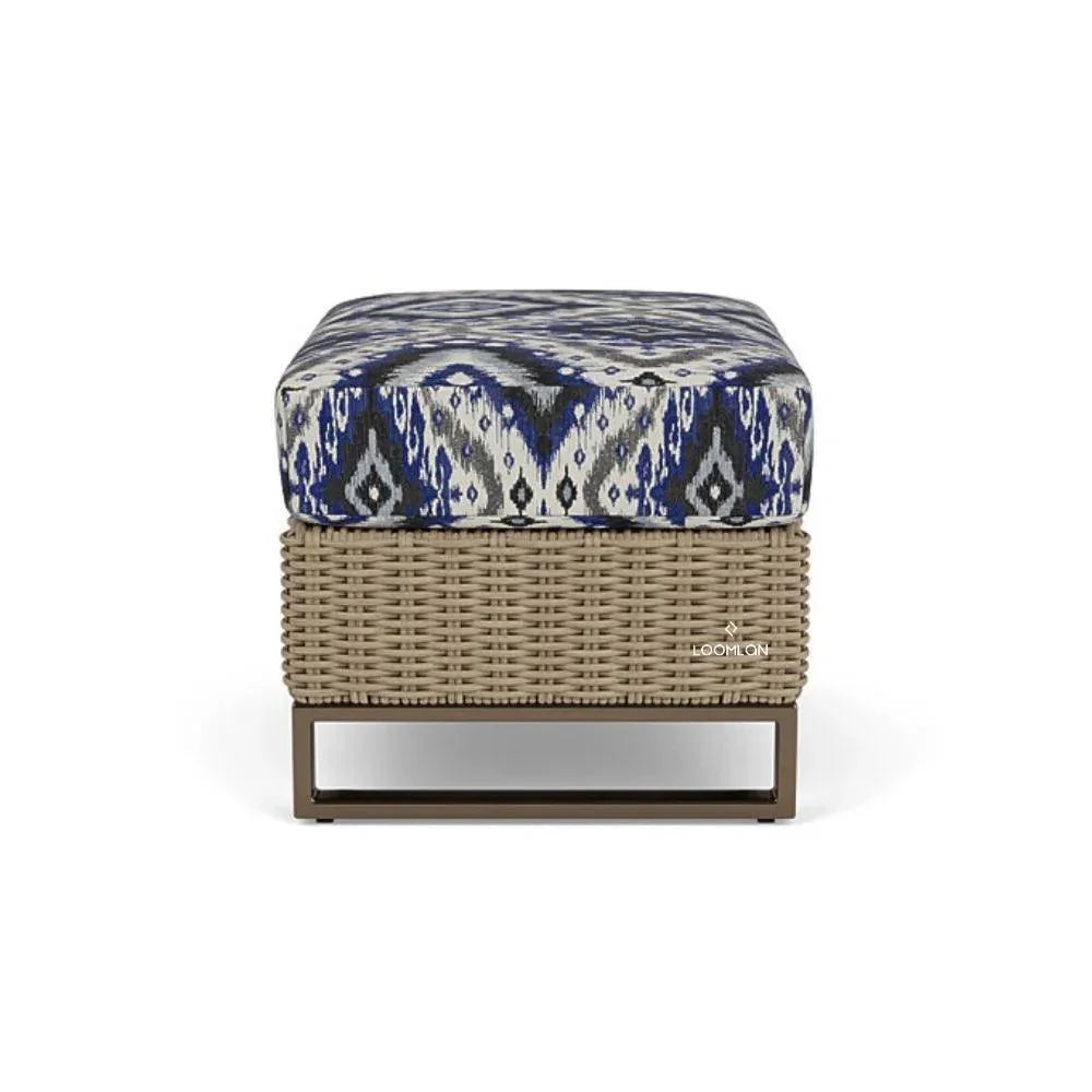 Lloyd Flanders Milan Ottoman Premium Wicker Furniture Made USA