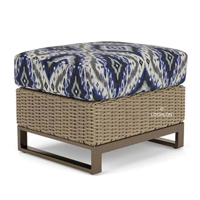 Lloyd Flanders Milan Ottoman Premium Wicker Furniture Made USA