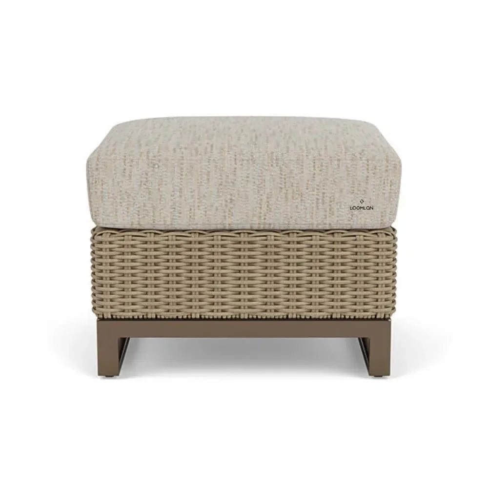 Milan Outdoor Sunbrella Replacement Cushion For Ottoman - LOOMLAN - Lloyd Flanders - Outdoor Replacement Cushions