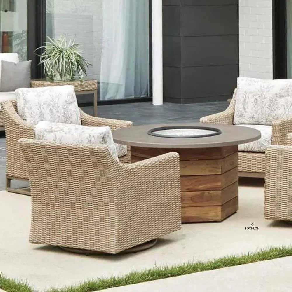 Lloyd Flanders Milan Swivel Glider Lounge Chair