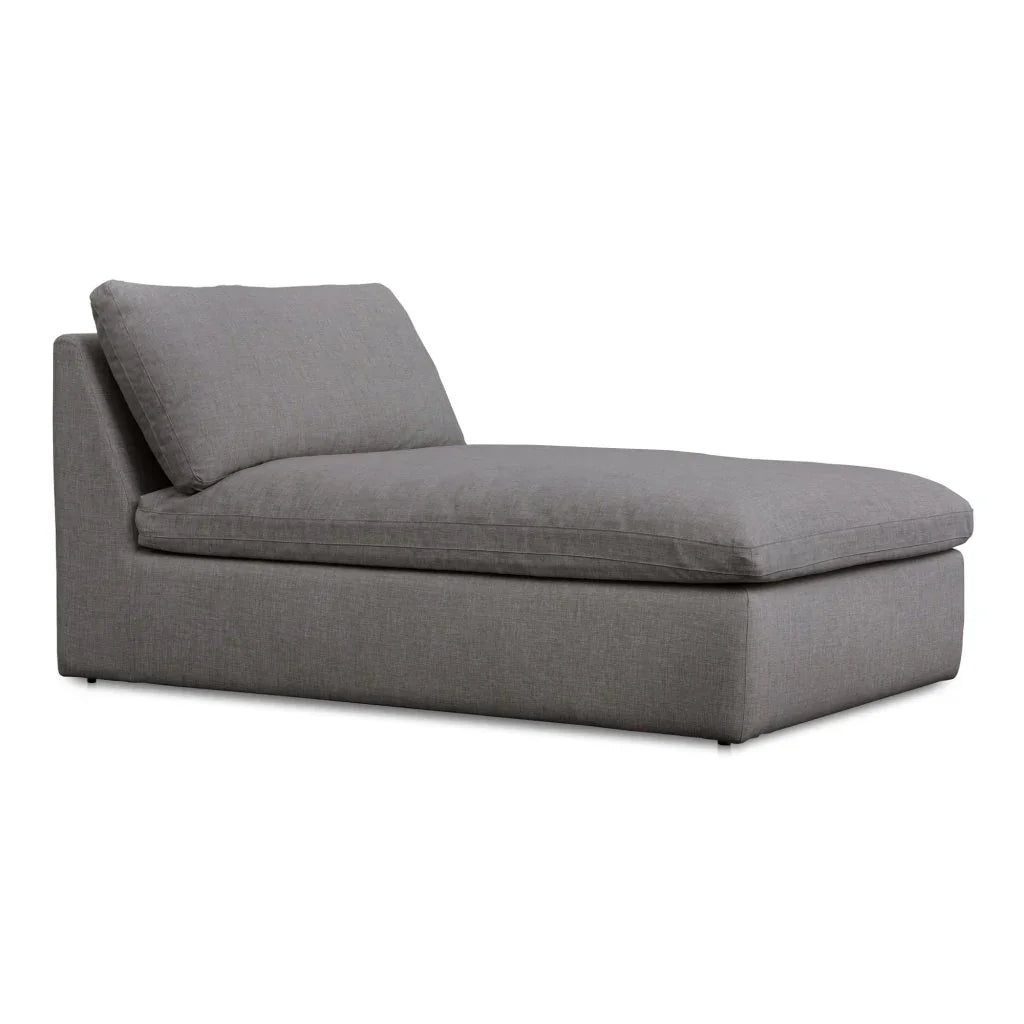 Miles Olefin Fabric Outdoor Chaise - LOOMLAN - Moe's Home - Outdoor Chaises
