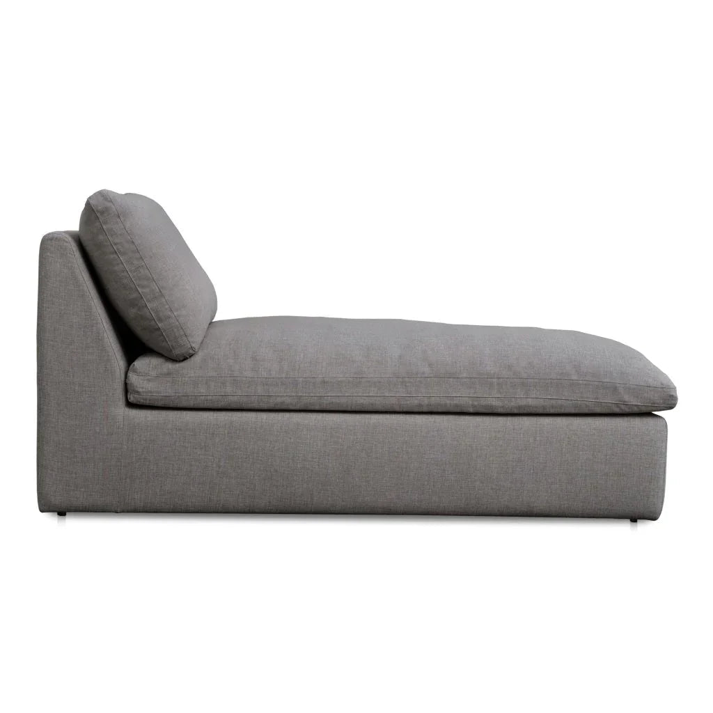 Miles Olefin Fabric Outdoor Chaise - LOOMLAN - Moe&#39;s Home - Outdoor Chaises