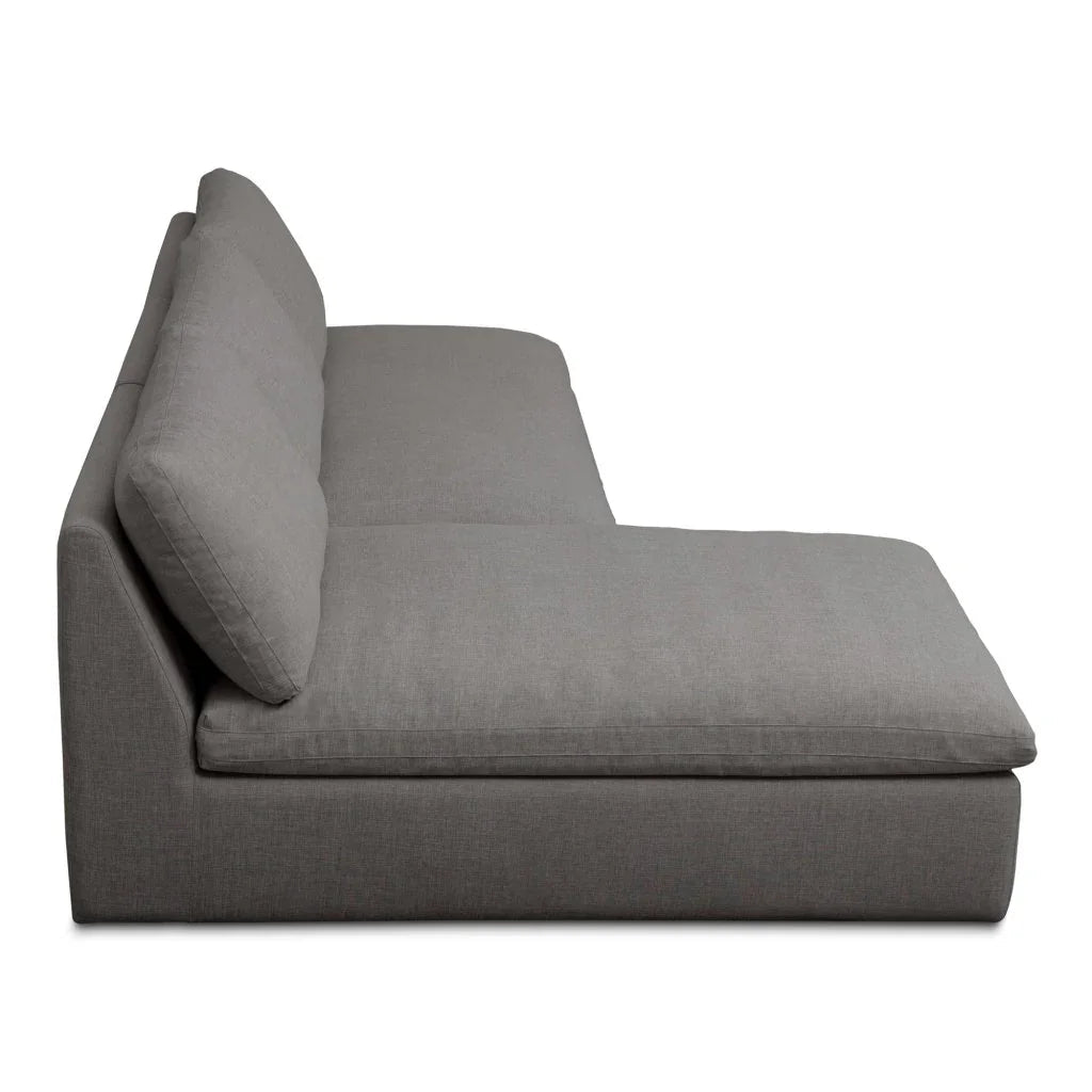 Miles Olefin Fabric Outdoor Modular Sofa (Set Of 2) - LOOMLAN - Moe&#39;s Home - Outdoor Sofas &amp; Loveseats