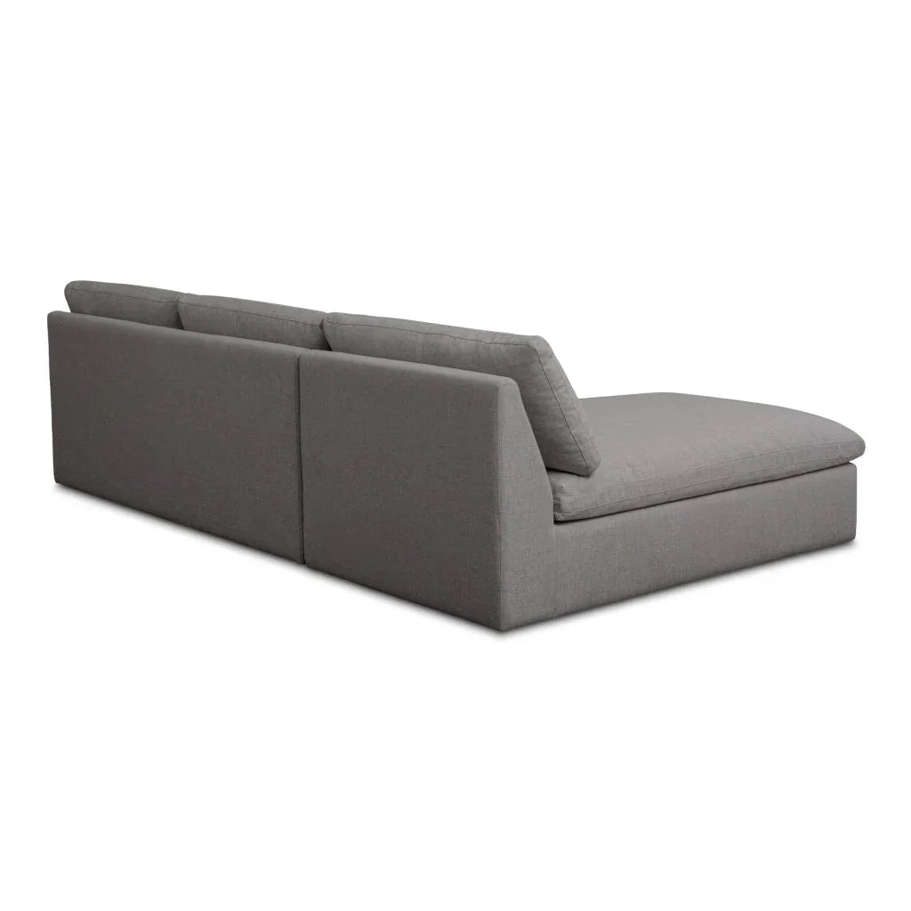 Miles Olefin Fabric Outdoor Modular Sofa (Set Of 2) - LOOMLAN - Moe&#39;s Home - Outdoor Sofas &amp; Loveseats