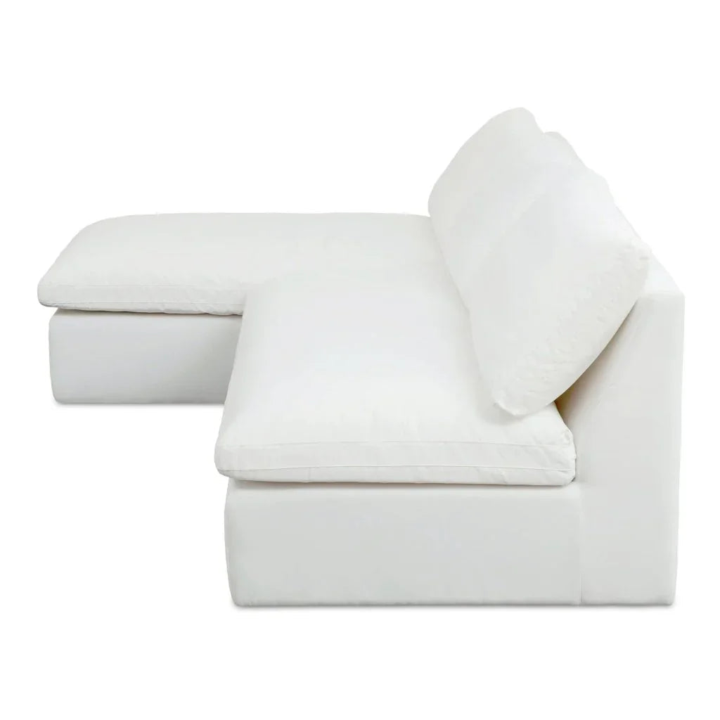 Miles Olefin Fabric Outdoor Modular Sofa (Set Of 2) - LOOMLAN - Moe&#39;s Home - Outdoor Sofas &amp; Loveseats