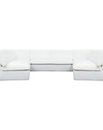 Miles Quick Dry Outdoor Sectional Sofa (Set Of 5) - LOOMLAN - Moe's Home - Outdoor Sofas & Loveseats