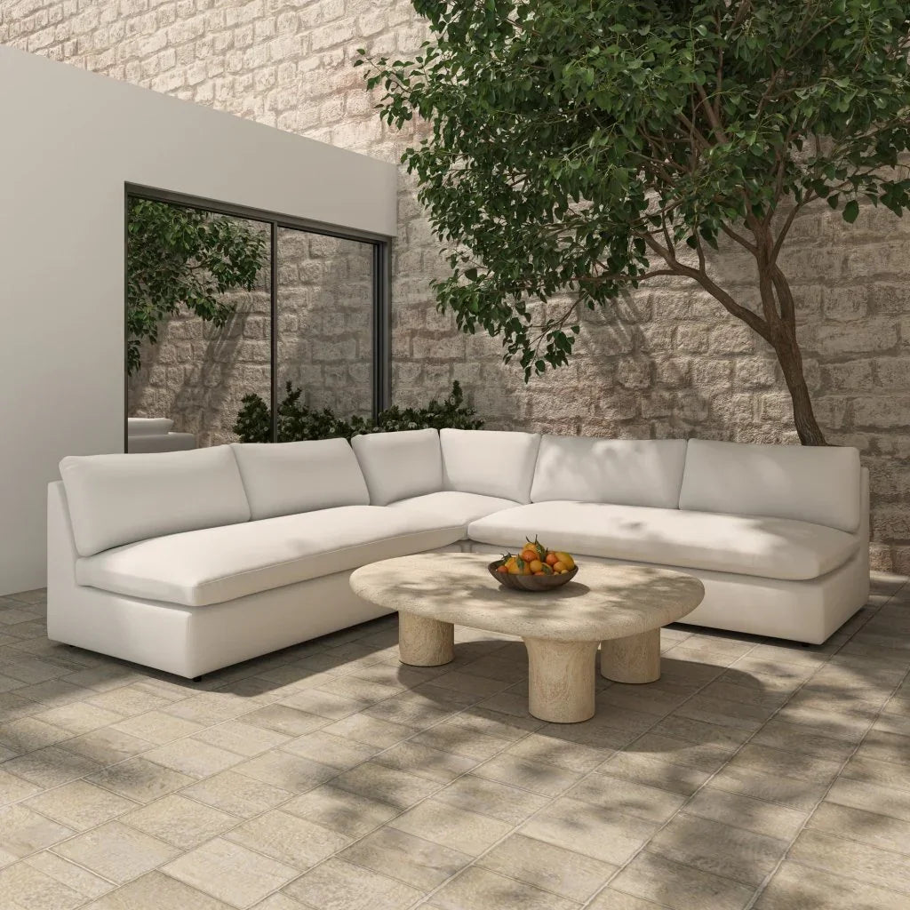 Miles Quick Dry Outdoor Sectional Sofa (Set Of 5) - LOOMLAN - Moe&#39;s Home - Outdoor Sofas &amp; Loveseats