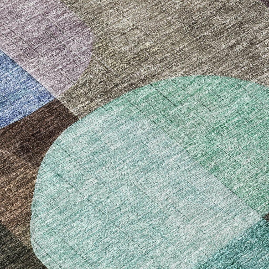 LOOMLAN Rugs Milo Brown Washable Indoor-Outdoor Rug