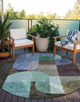 LOOMLAN Rugs Milo Brown Washable Indoor-Outdoor Rug