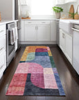 LOOMLAN Rugs Milo Green Washable Indoor-Outdoor Rug
