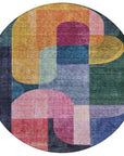 LOOMLAN Rugs Milo Green Washable Indoor-Outdoor Rug