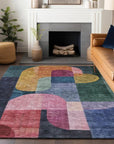 LOOMLAN Rugs Milo Green Washable Indoor-Outdoor Rug