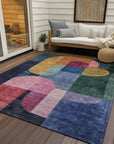 LOOMLAN Rugs Milo Green Washable Indoor-Outdoor Rug