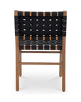 Mira Black Solid Teak Frame Outdoor Dining Chair - LOOMLAN - Moe's Home - Outdoor Dining Chairs