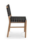 Mira Black Solid Teak Frame Outdoor Dining Chair - LOOMLAN - Moe's Home - Outdoor Dining Chairs