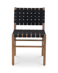 Mira Black Solid Teak Frame Outdoor Dining Chair - LOOMLAN - Moe's Home - Outdoor Dining Chairs