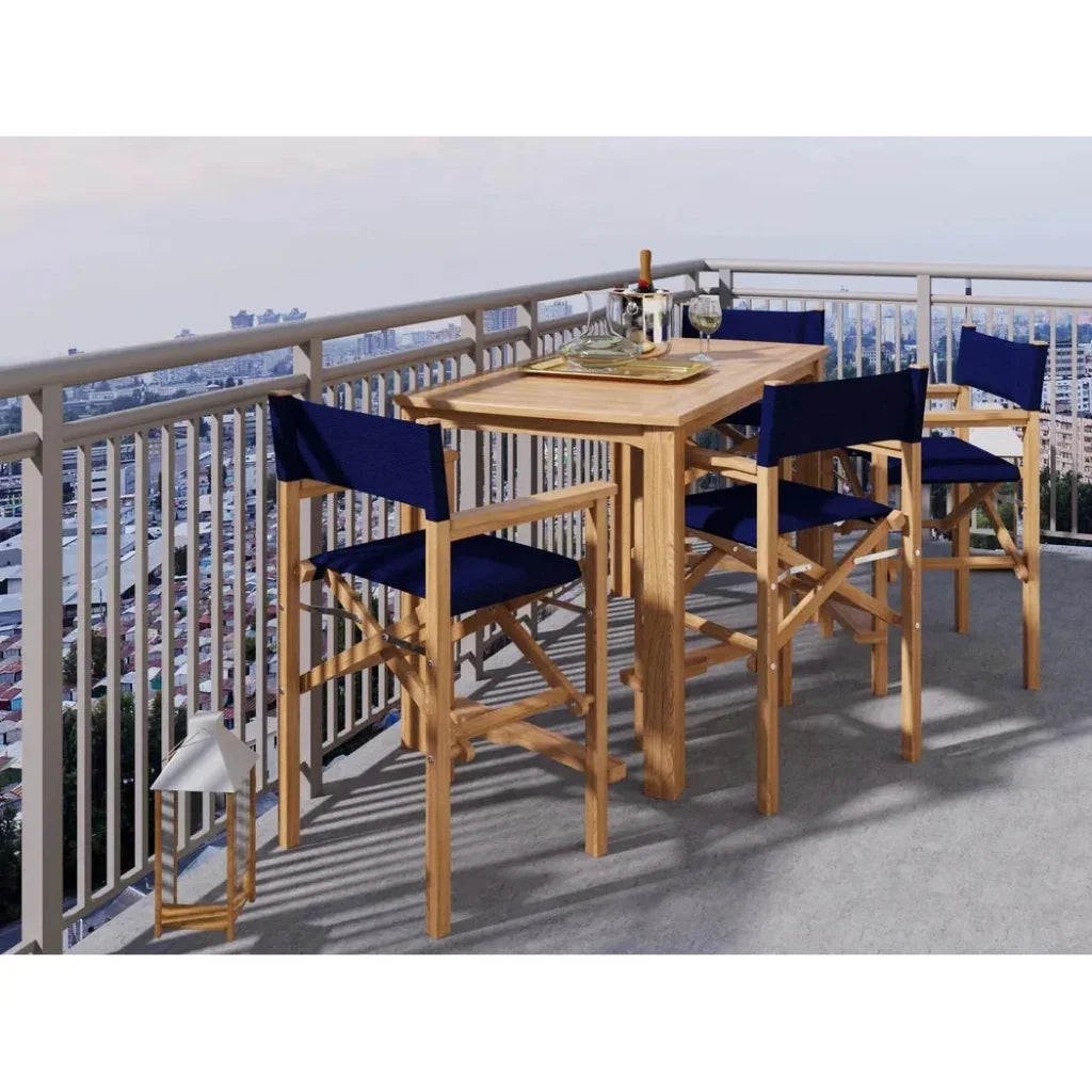 Mirador Rectangular Teak Outdoor Counter Height Table - LOOMLAN - HiTeak - Outdoor Counter Tables