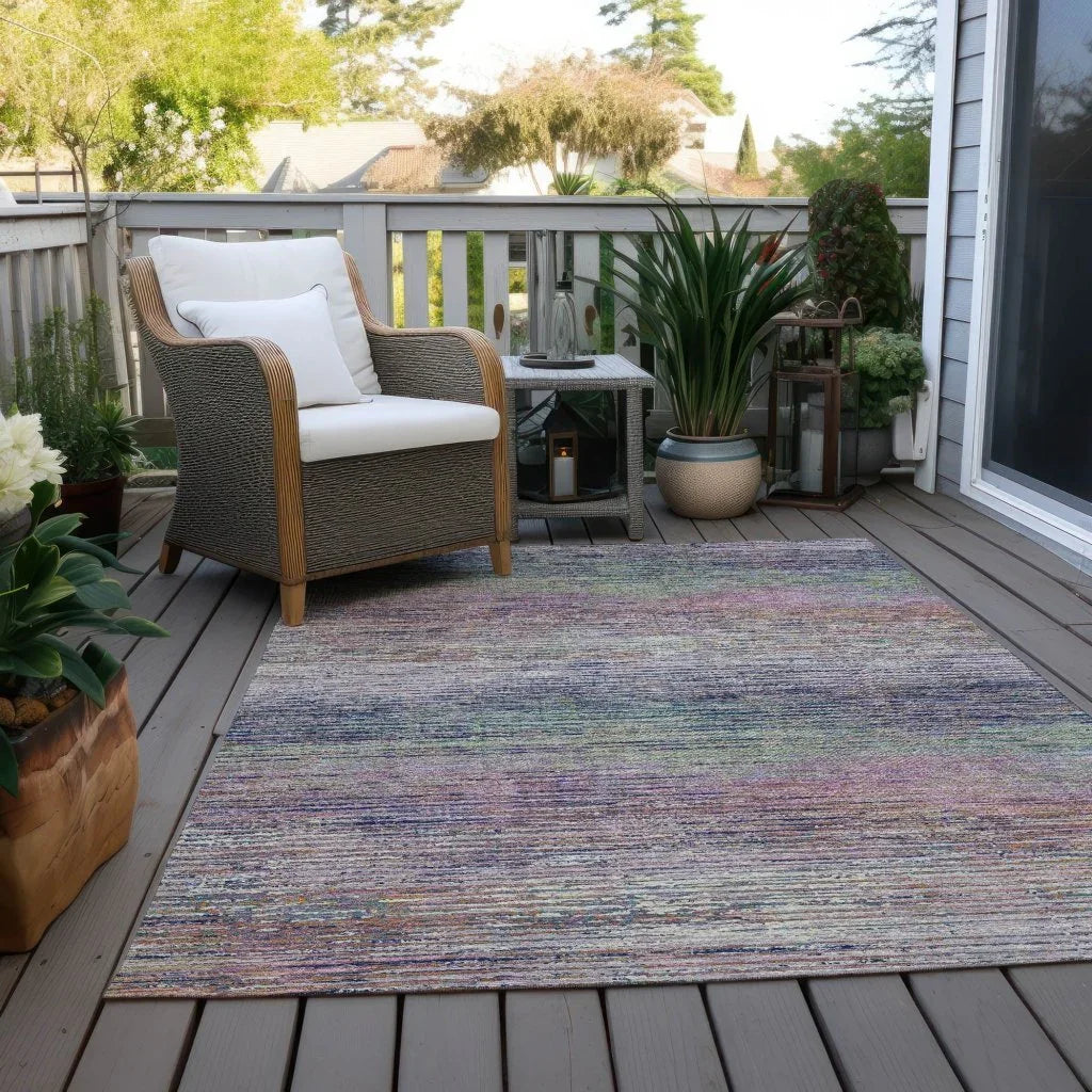 LOOMLAN Rugs Mirae Pink Washable Indoor-Outdoor Rug