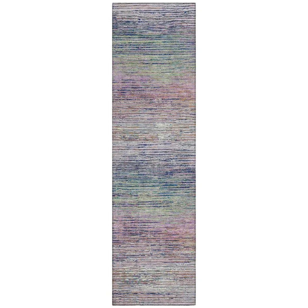 LOOMLAN Rugs Mirae Pink Washable Indoor-Outdoor Rug