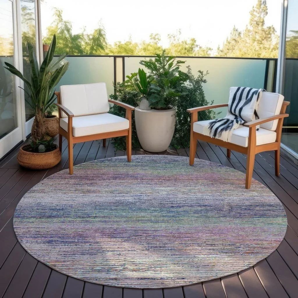 LOOMLAN Rugs Mirae Pink Washable Indoor-Outdoor Rug