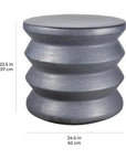 Mirage Accent Table - Brown Outdoor End Table - LOOMLAN - Seasonal Living - Outdoor Side Tables