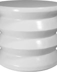 Mirage Accent Table - White Outdoor End Table - LOOMLAN - Seasonal Living - Outdoor Side Tables