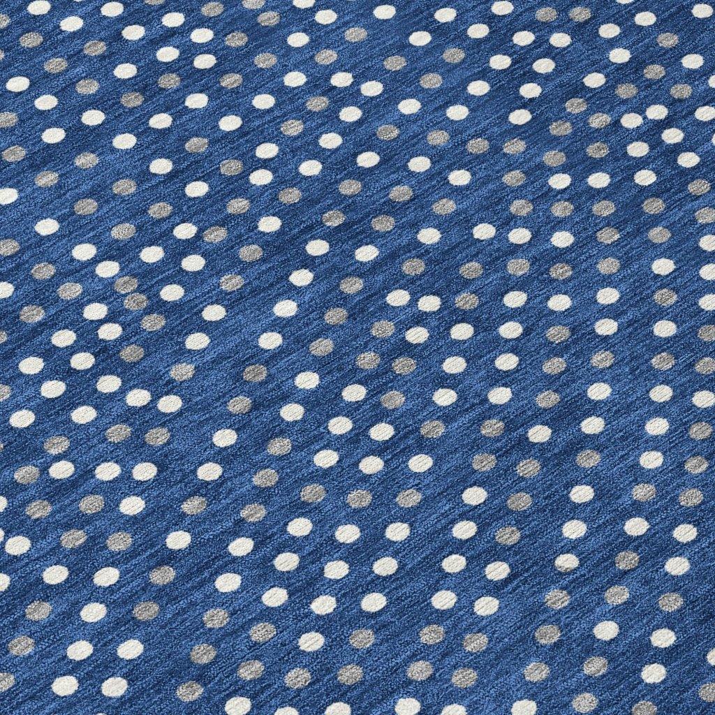 LOOMLAN Rugs Mirelia Blue Washable Indoor-Outdoor Rug