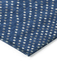 LOOMLAN Rugs Mirelia Blue Washable Indoor-Outdoor Rug