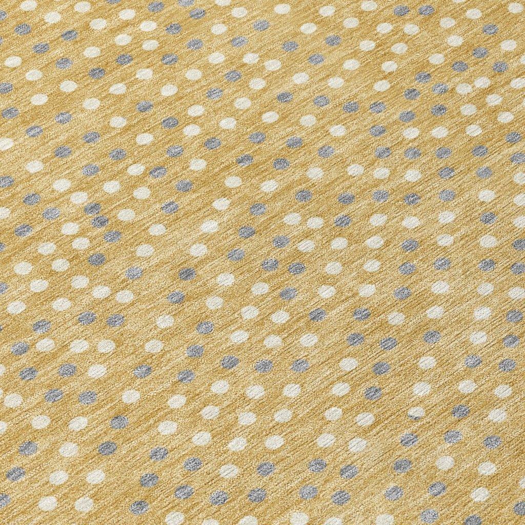 LOOMLAN Rugs Mirelia Gold Washable Indoor-Outdoor Rug
