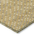 LOOMLAN Rugs Mirelia Gold Washable Indoor-Outdoor Rug