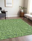 LOOMLAN Rugs Mirelia Green Washable Indoor-Outdoor Rug