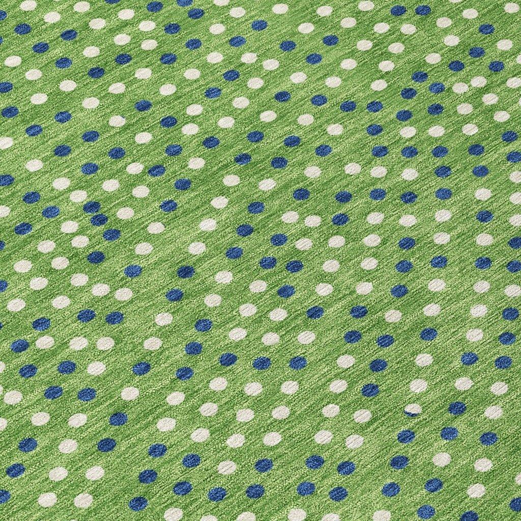 LOOMLAN Rugs Mirelia Green Washable Indoor-Outdoor Rug