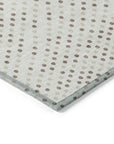LOOMLAN Rugs Mirelia Ivory Washable Indoor-Outdoor Rug