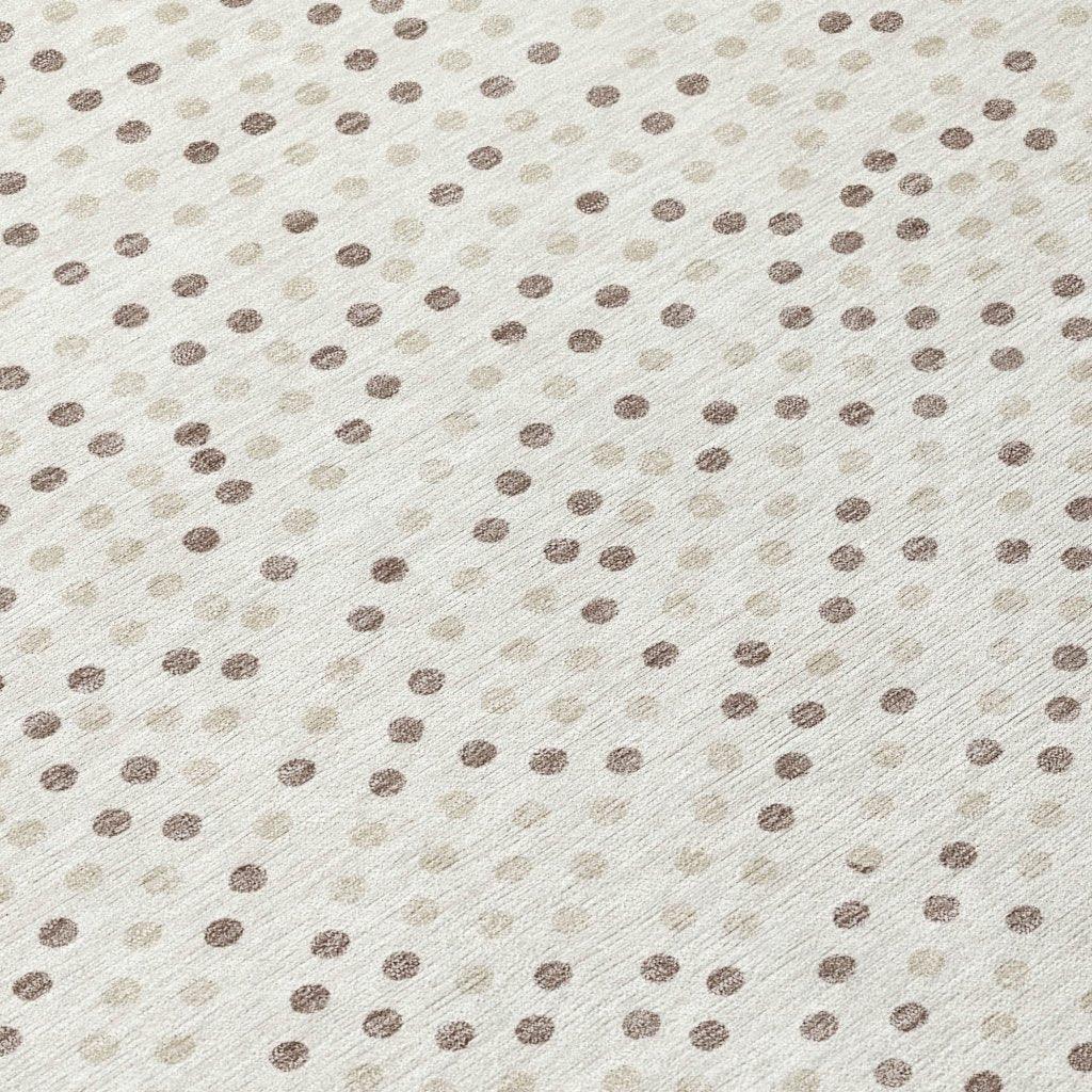 LOOMLAN Rugs Mirelia Ivory Washable Indoor-Outdoor Rug
