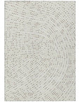 LOOMLAN Rugs Mirelia Ivory Washable Indoor-Outdoor Rug