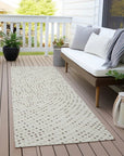 LOOMLAN Rugs Mirelia Ivory Washable Indoor-Outdoor Rug