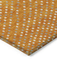 LOOMLAN Rugs Mirelia Orange Washable Indoor-Outdoor Rug