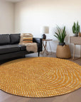 LOOMLAN Rugs Mirelia Orange Washable Indoor-Outdoor Rug