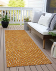 LOOMLAN Rugs Mirelia Orange Washable Indoor-Outdoor Rug
