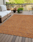 LOOMLAN Rugs Mirelia Paprika Washable Indoor-Outdoor Rug