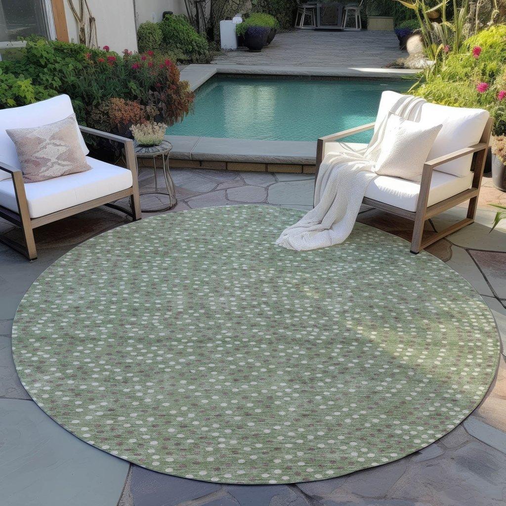 LOOMLAN Rugs Mirelia Sage Washable Indoor-Outdoor Rug