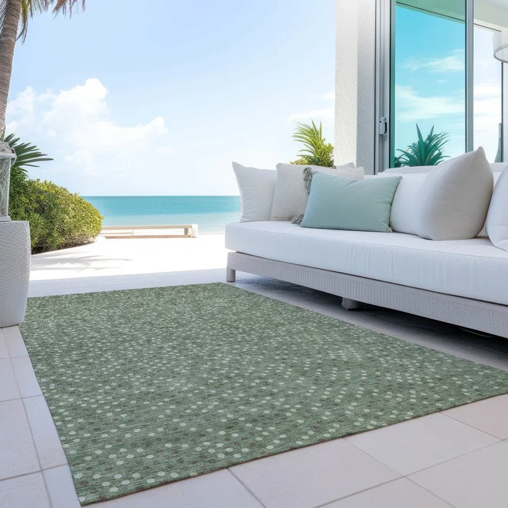LOOMLAN Rugs Mirelia Sage Washable Indoor-Outdoor Rug