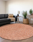 LOOMLAN Rugs Mirelia Salmon Washable Indoor-Outdoor Rug