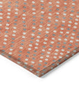 LOOMLAN Rugs Mirelia Salmon Washable Indoor-Outdoor Rug