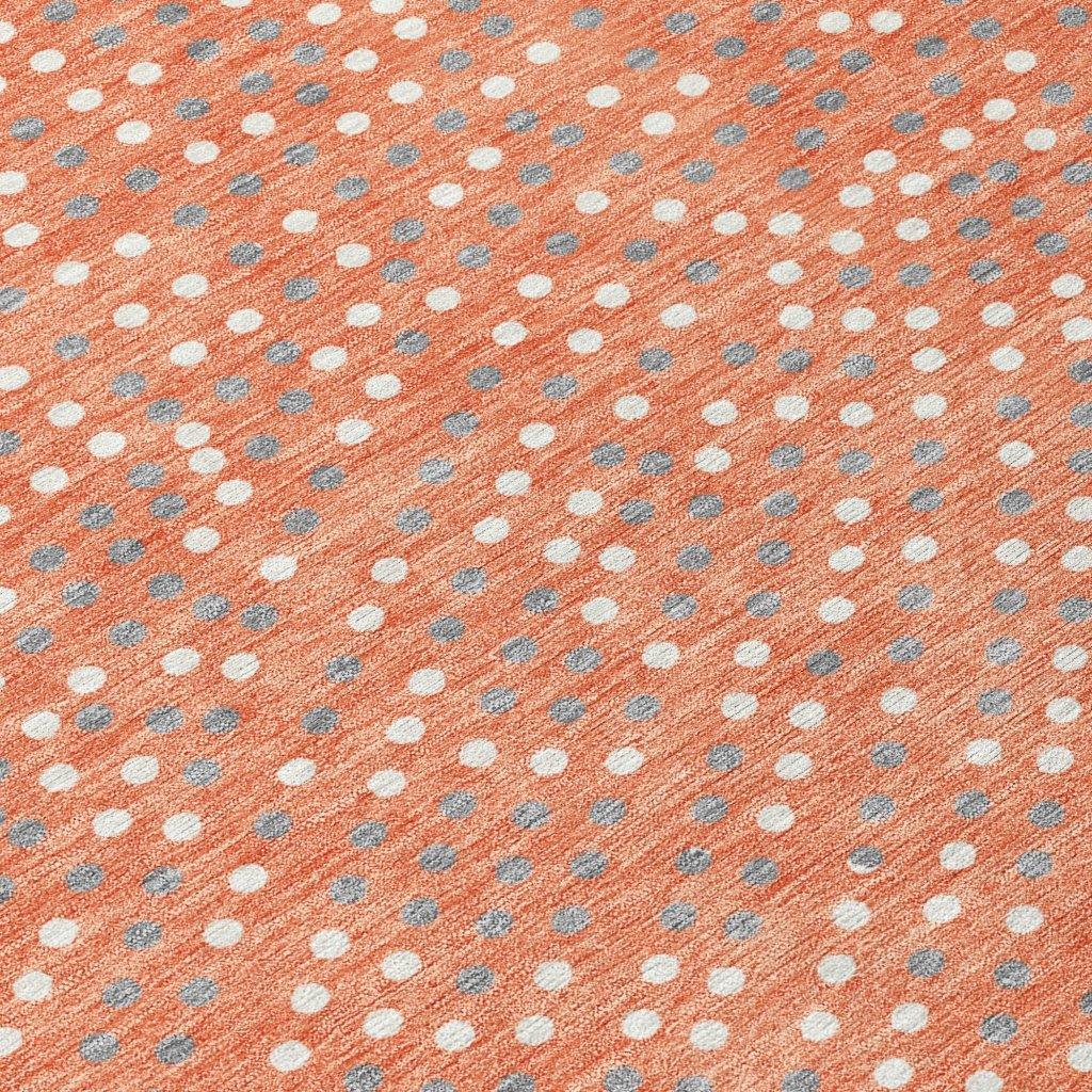 LOOMLAN Rugs Mirelia Salmon Washable Indoor-Outdoor Rug