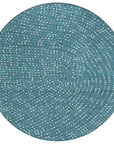 LOOMLAN Rugs Mirelia Teal Washable Indoor-Outdoor Rug
