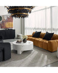 Mirella Coffee Table With White Marble - LOOMLAN - SUNPAN - Outdoor Coffee Tables