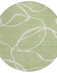 LOOMLAN Rugs Mirelle Green Washable Indoor-Outdoor Rug