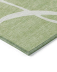 LOOMLAN Rugs Mirelle Green Washable Indoor-Outdoor Rug