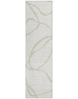 LOOMLAN Rugs Mirelle Ivory Washable Indoor-Outdoor Rug